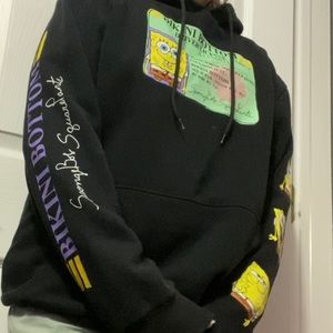 Sponge bob square pant hoodie unisex.